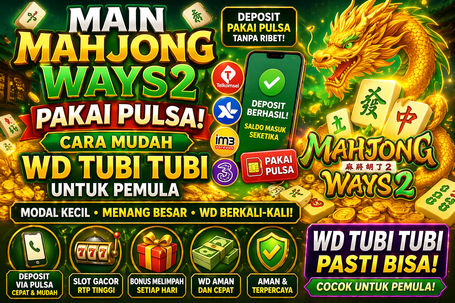 Main mahjong ways2 pakai pulsa