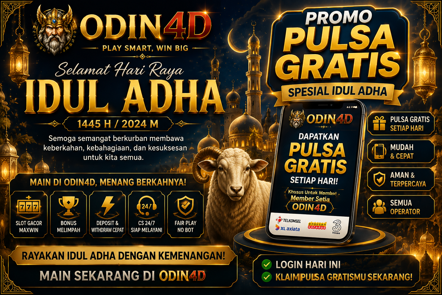 gambar Promo Pulsa Gratis Odin4D